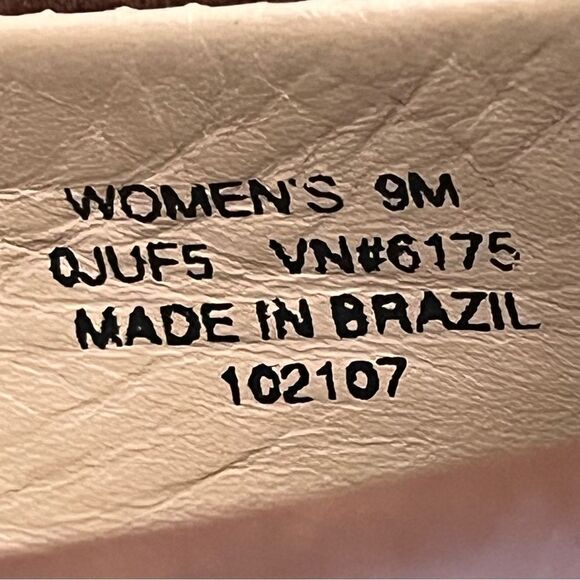 L.L. Bean Made/Brazil 9M Shoes Brown Suede Leather Wedge Penny Loafers Slip On - Picture 11 of 11